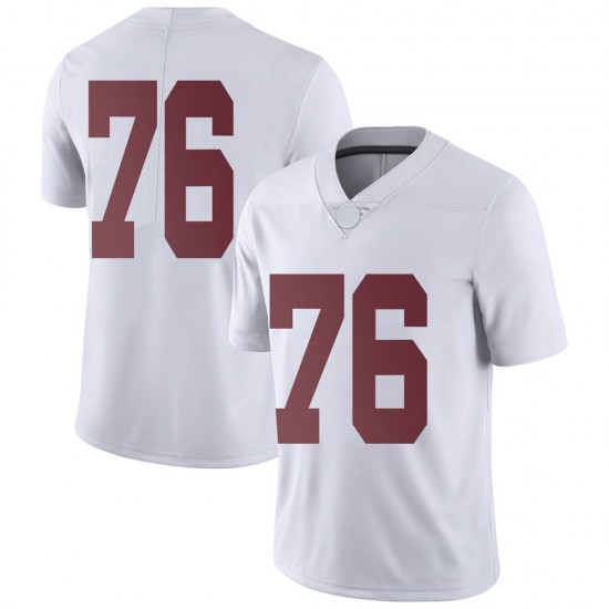 Alabama Crimson Tide Men's Tommy Brockermeyer #76 No Name White NCAA Nike Authentic Stitched College Football Jersey YI16Z80TQ